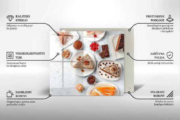 Tagliere in vetro La dolcezza della torta