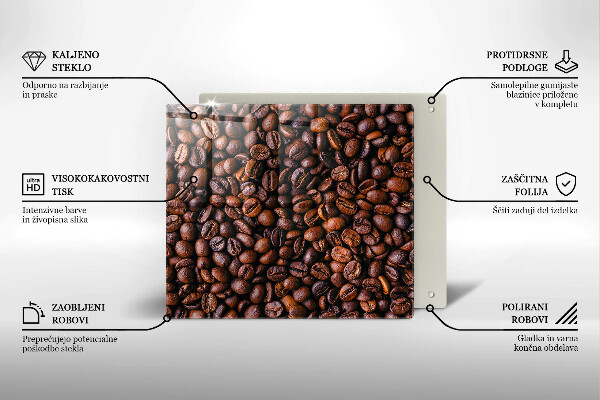 Tagliere in vetro Chicchi di caffè