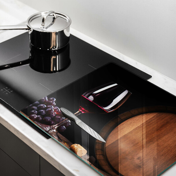 Tagliere in vetro Bicchiere da vino a botte