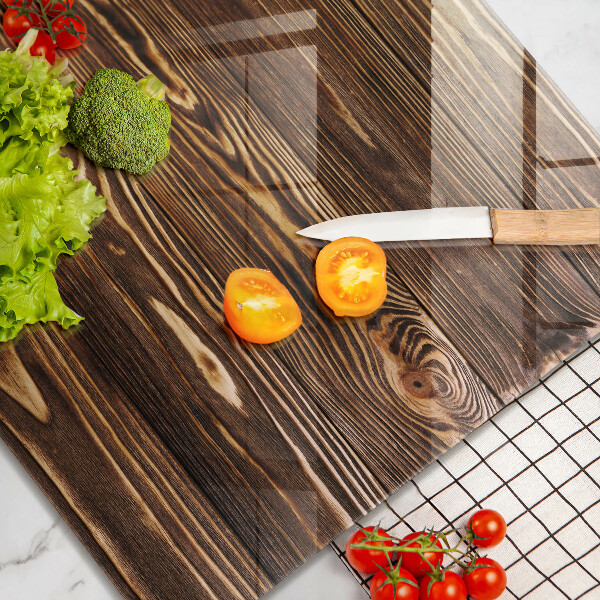 Tagliere in vetro Struttura del legno