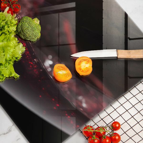 Tagliere in vetro Vino rosso in un bicchiere