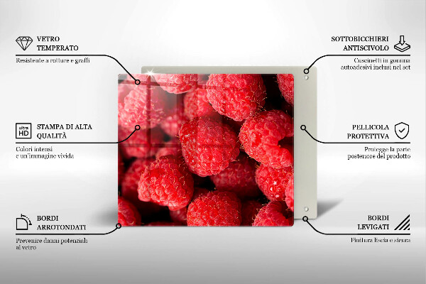 Tagliere in vetro Frutto di lampone