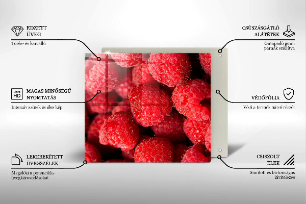 Tagliere in vetro Frutto di lampone