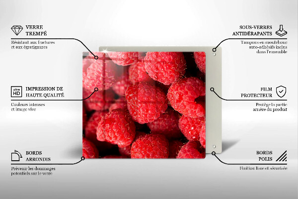 Tagliere in vetro Frutto di lampone