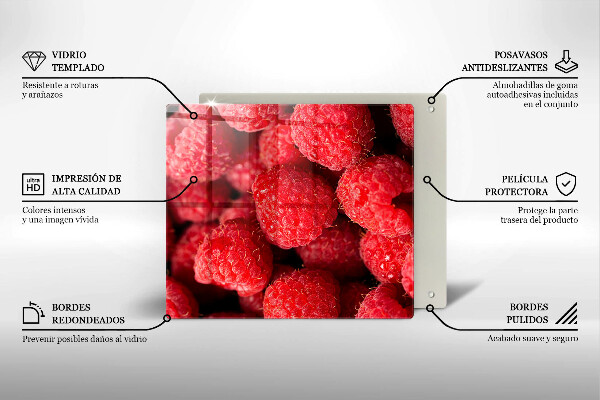 Tagliere in vetro Frutto di lampone