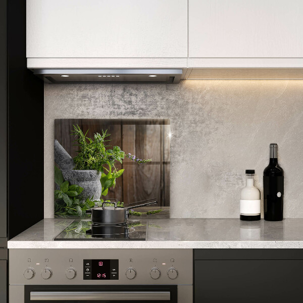 Tagliere in vetro Erbe verdi