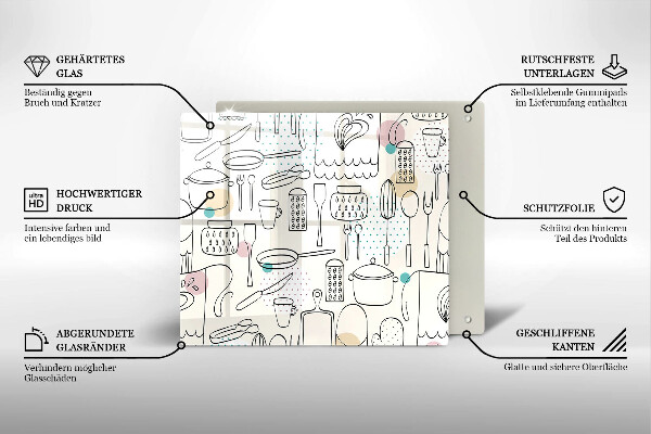 Tagliere in vetro Accessori per la cucina