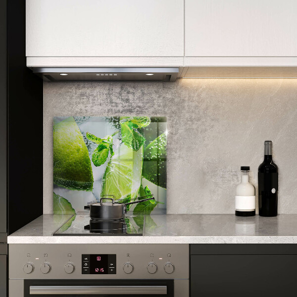 Tagliere in vetro Acqua con lime e ghiaccio