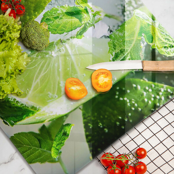 Tagliere in vetro Acqua con lime e ghiaccio