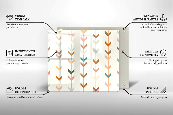 Tagliere in vetro Elementi geometrici