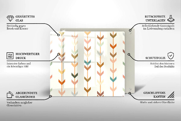 Tagliere in vetro Elementi geometrici