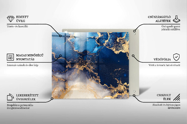 Tagliere in vetro Astrazione del marmo