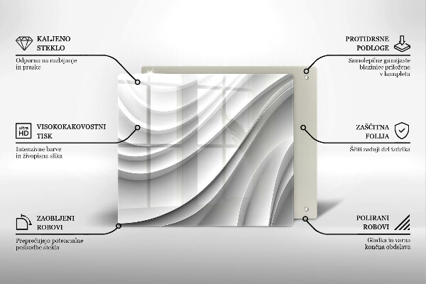 Tagliere in vetro Linee geometriche