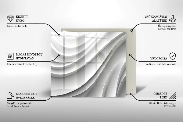 Tagliere in vetro Linee geometriche