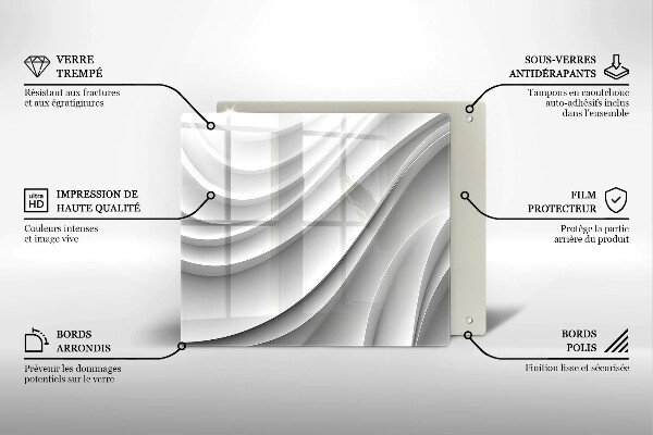 Tagliere in vetro Linee geometriche