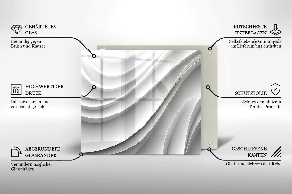 Tagliere in vetro Linee geometriche