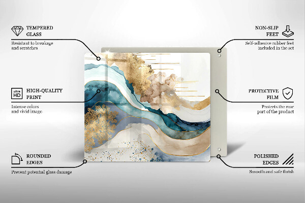 Tagliere in vetro Marmo colorato