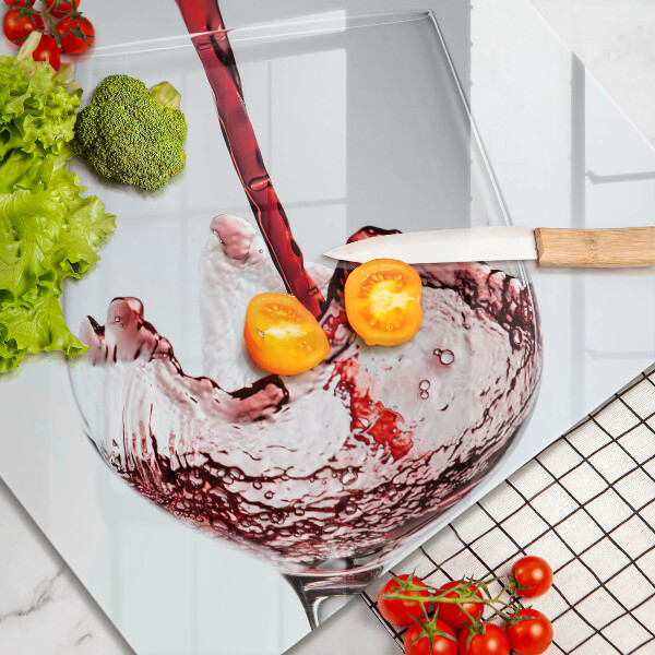 Tagliere in vetro Vino rosso