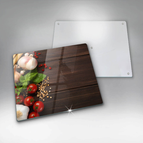 Tagliere in vetro Verdure sul tavolo