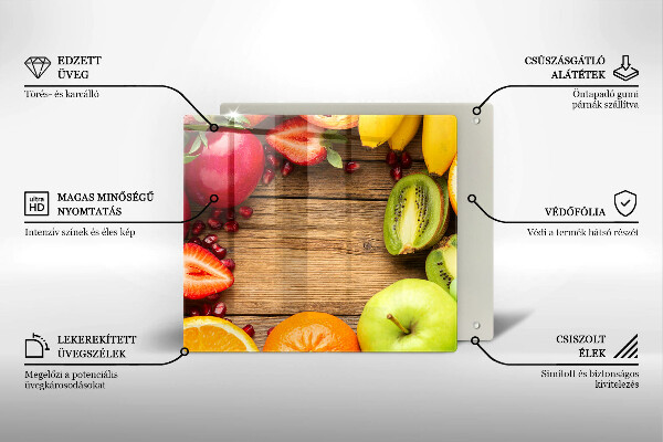 Tagliere in vetro Frutta fresca