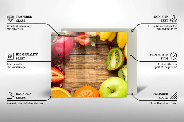 Tagliere in vetro Frutta fresca