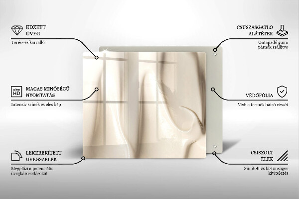 Tagliere in vetro Gelato cremoso