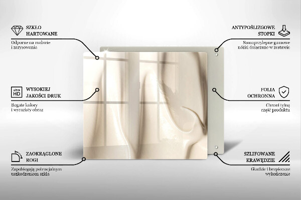 Tagliere in vetro Gelato cremoso