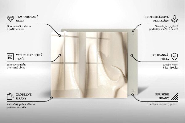 Tagliere in vetro Gelato cremoso