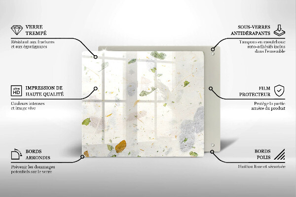 Tagliere in vetro Foglie cadenti