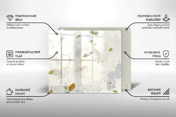 Tagliere in vetro Foglie cadenti