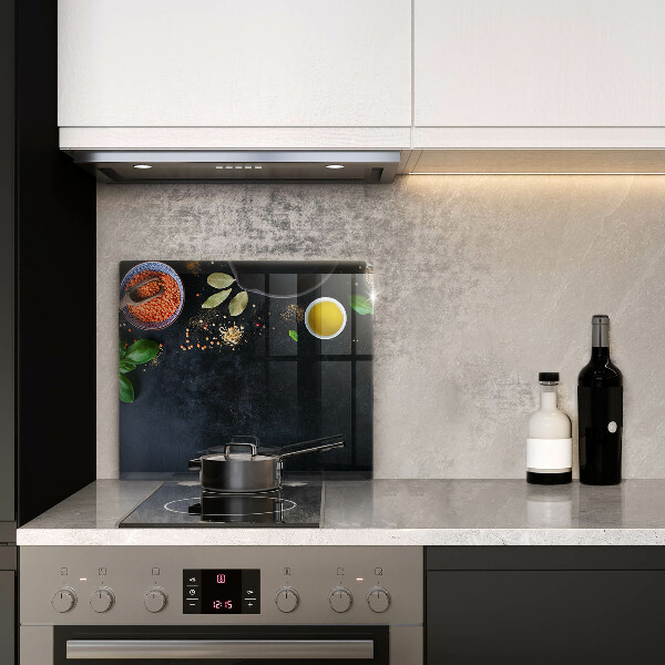 Tagliere in vetro Ciotole di spezie