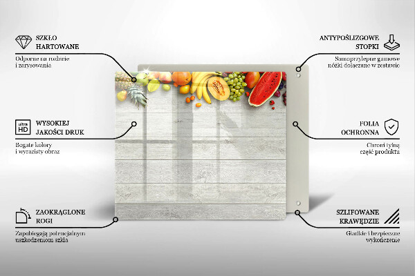 Tagliere in vetro Frutta su tavole
