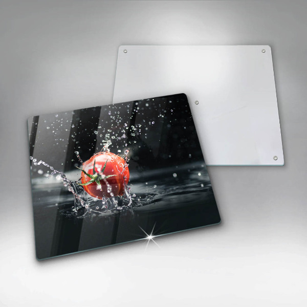 Tagliere in vetro Pomodoro in acqua