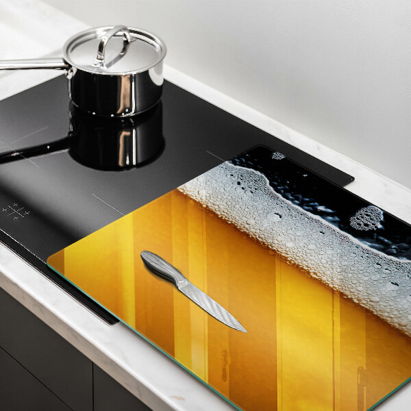 Tagliere in vetro Bevi schiuma di birra