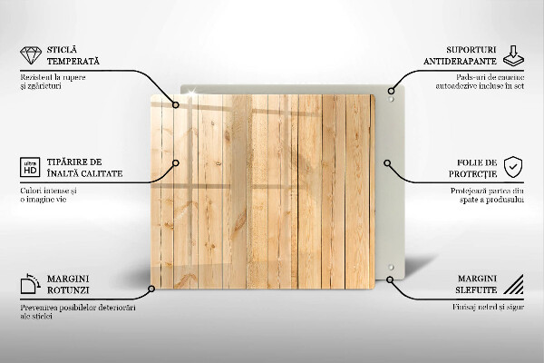 Tagliere in vetro Tavole di legno delicate