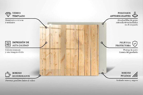 Tagliere in vetro Tavole di legno delicate