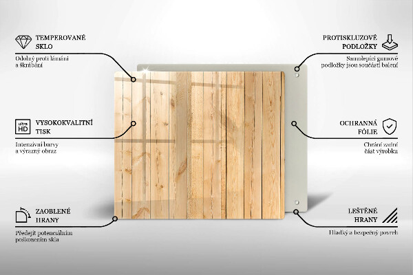 Tagliere in vetro Tavole di legno delicate