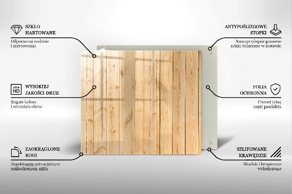 Tagliere in vetro Tavole di legno delicate