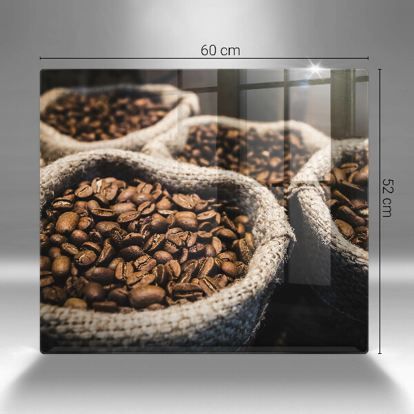 Tagliere in vetro Sacchetti di caffè in grani