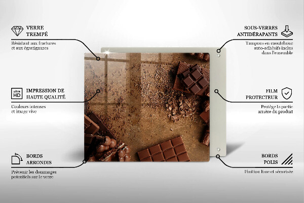 Tagliere in vetro Dolci al cioccolato