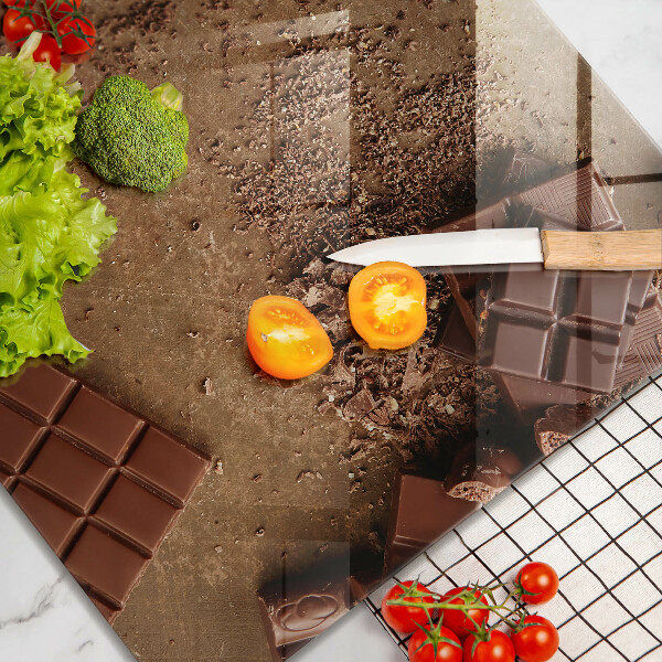 Tagliere in vetro Dolci al cioccolato