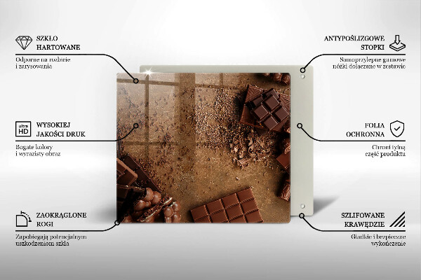 Tagliere in vetro Dolci al cioccolato