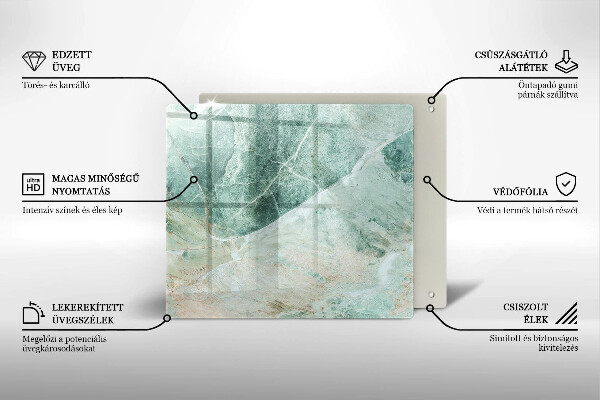 Tagliere in vetro temperato Struttura in pietra