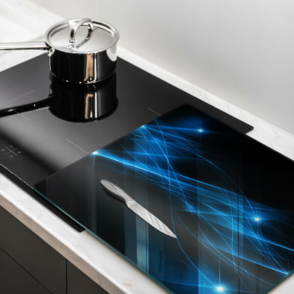 Tagliere in vetro temperato Fumo blu astratto