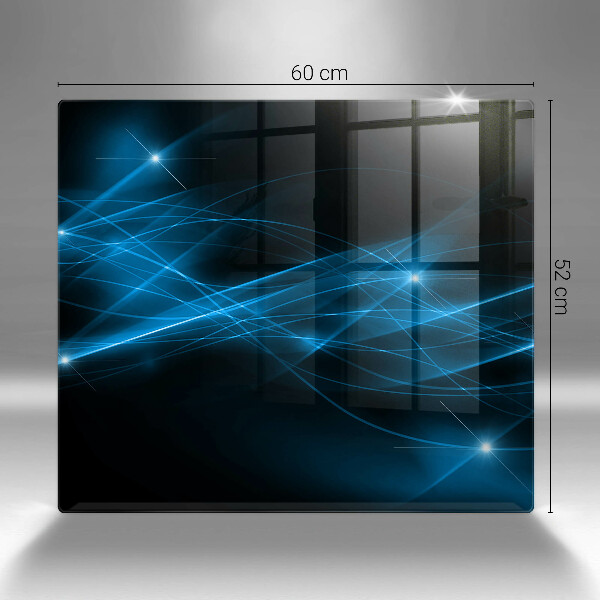 Tagliere in vetro temperato Fumo blu astratto