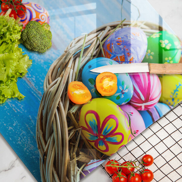 Tagliere in vetro temperato Uova di Pasqua Uova di Pasqua