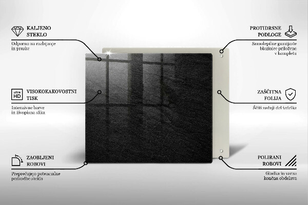 Tagliere in vetro struttura della roccia