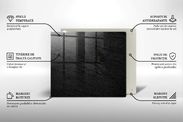Tagliere in vetro struttura della roccia