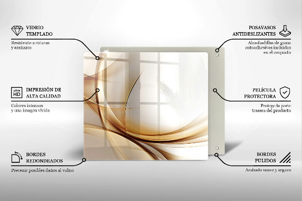 Tagliere in vetro temperato Forme astratte