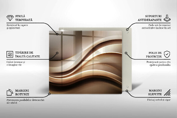 Tagliere in vetro temperato Linee delicate di astrazione